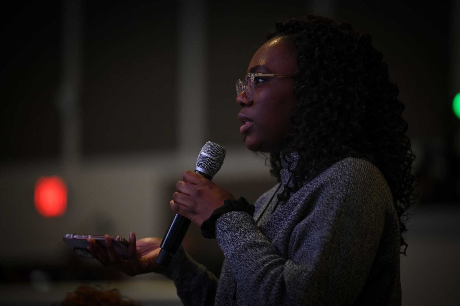 A church creative asking a question during a conference session